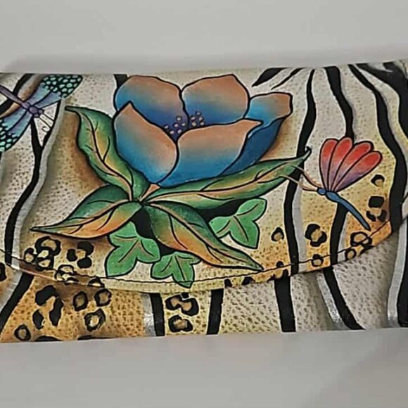 Anuschka Lotus & Dragonfly Wallet - Picture 4 of 4